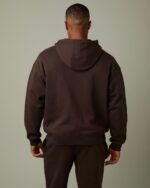 Tims Full Zip Unisex Hoodie - Espresso - Image 3