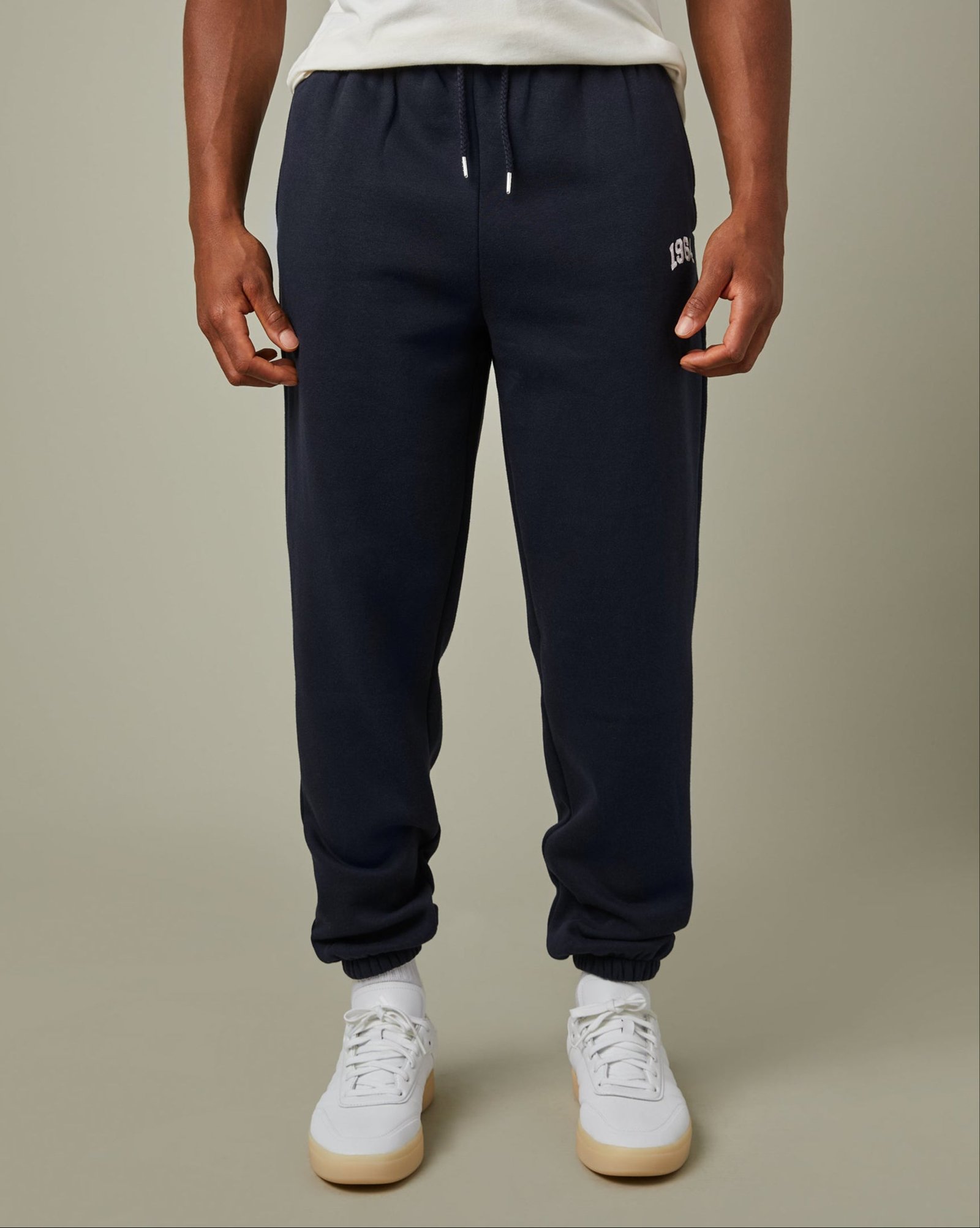 Varsity_Jogger_Blue_1823 Tims Unisex Joggers - Navy - Image 1